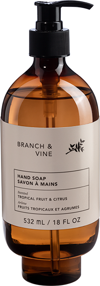 branch and vine soap bottle