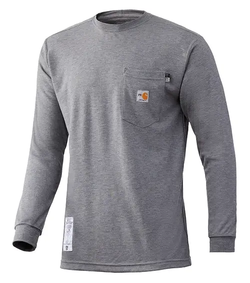 grey carhartt fr long sleeve tshirt