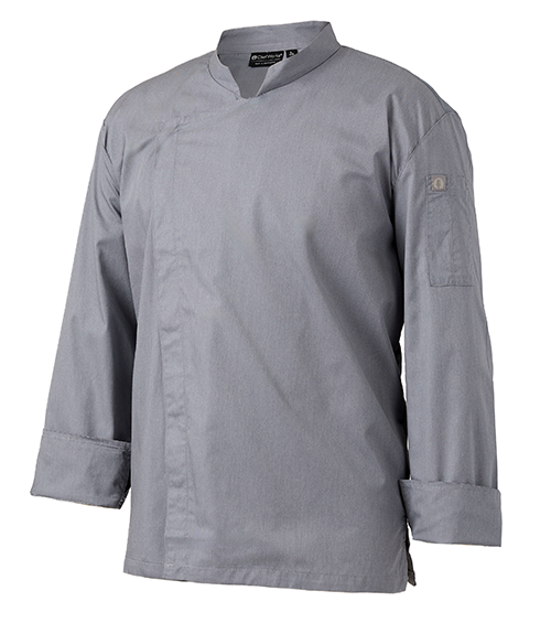Chef Works Signature Snap Coat - Grey