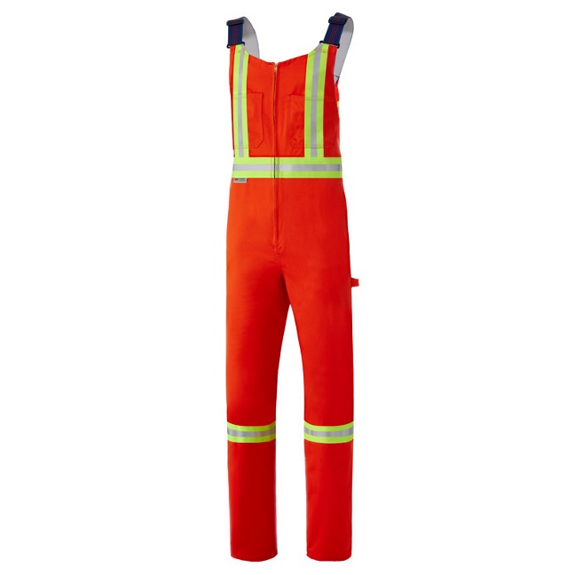 Salopette en coton à visibilité améliorée avec bandes réfléchissantes de 2 po | Cintas