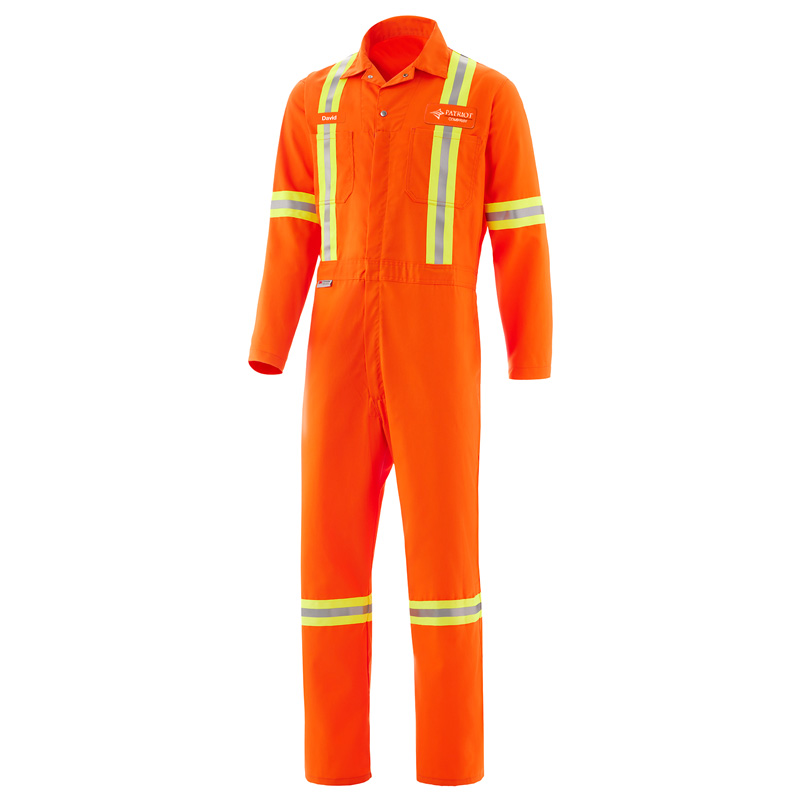 E-Vis Orange Cotton Coverall | Cintas